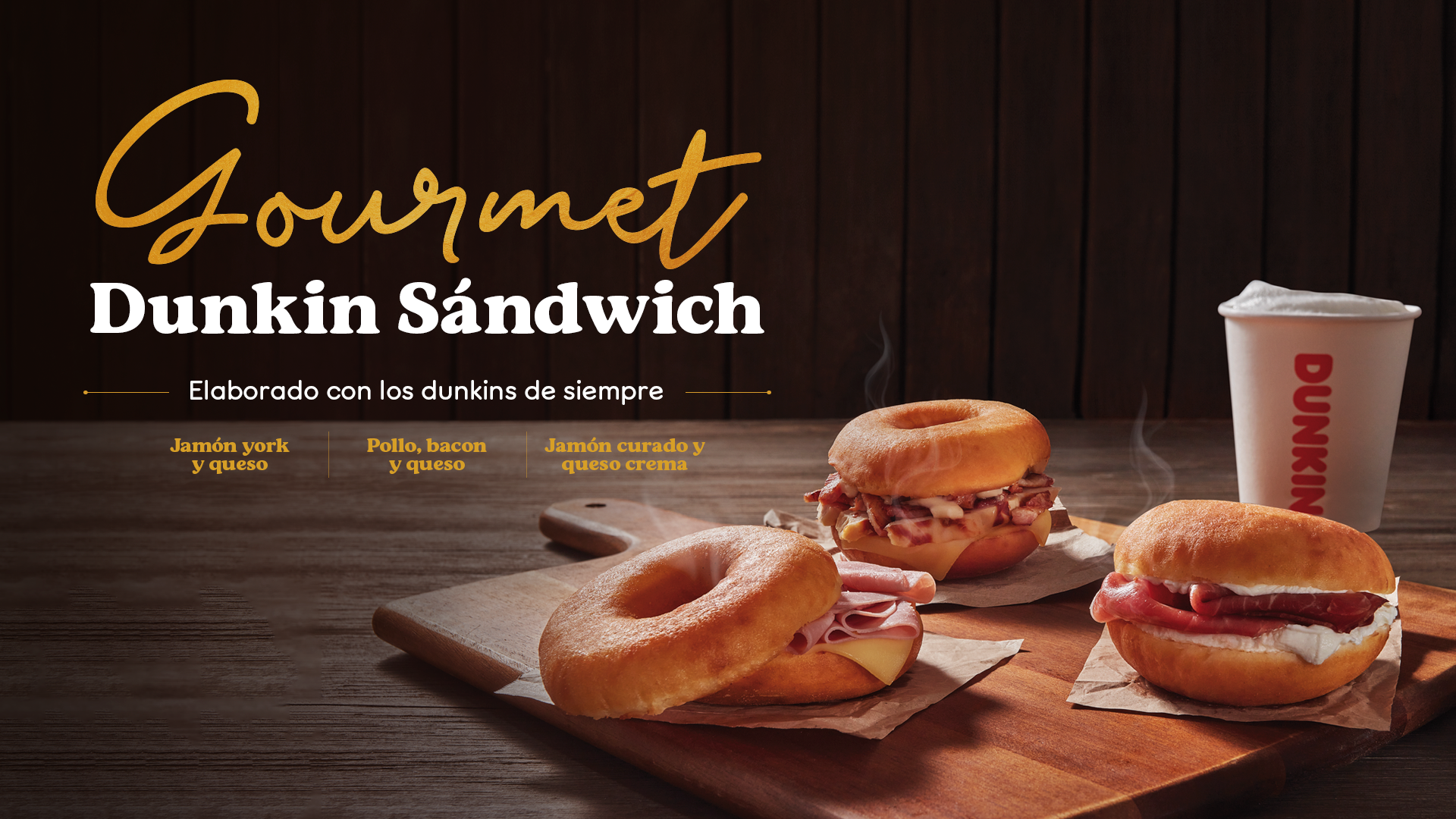 Lanzamos el primer Dunkin’ Salado: «Gourmet Dunkin Sándwich»